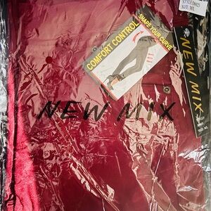 New Mix Burgundy Pull On Pants